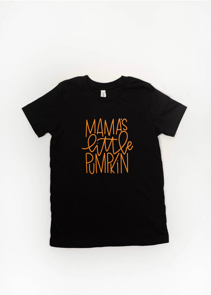 Mama's Little Pumpkin short sleeve graphic tee for Kids